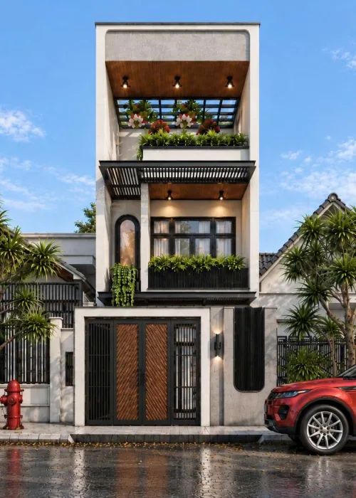 Thiết Kế Nhà Phố Gò Vấp Hiện Đại | 1 Trệt 3 Lầu Sân Thượng | TTB Home