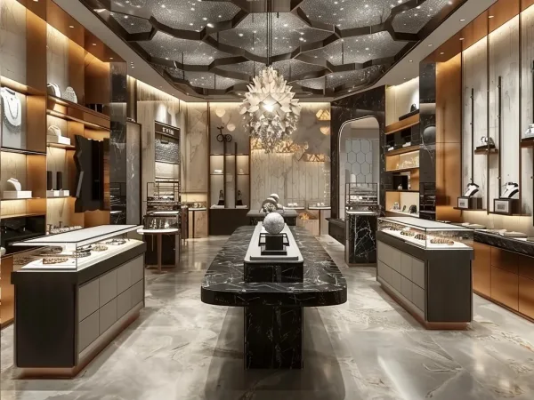 THIẾT KẾ NỘI THẤT CỬA HÀNG TRANG SỨC