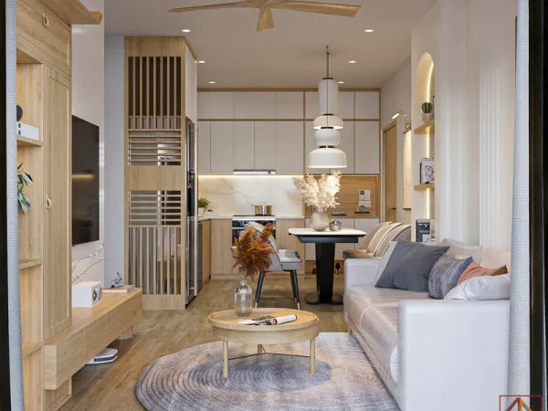 THIẾT KẾ NỘI THẤT CHUNG CƯ DREAMHOME Q8 100M2