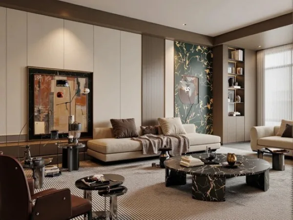 THIẾT KẾ NỘI THẤT CHUNG CƯ ORIENTAL PLAZA 105M2