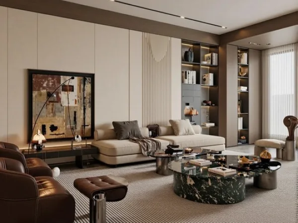 THIẾT KẾ NỘI THẤT CHUNG CƯ ORIENTAL PLAZA 105M2
