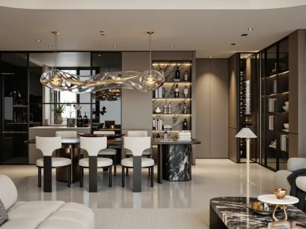 THIẾT KẾ NỘI THẤT CHUNG CƯ ORIENTAL PLAZA 105M2