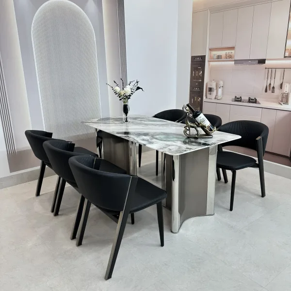 BÀN GHẾ BỌC DA CAO CẤP
MS14